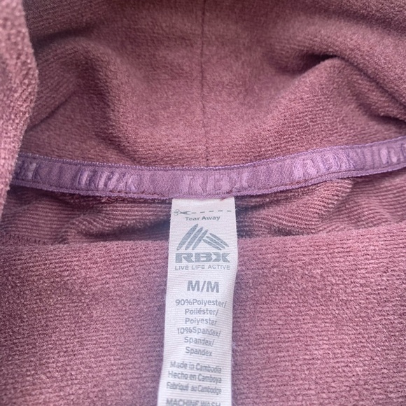 💜 RBX Cowl Neck Active Pullover Sweatshirt - Plum Purple - Size Medium - Picture 6 of 8